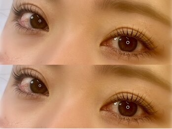 レヴィア 大垣店(Levia)の写真/根元からスッと立ち上がる美カールが長持ち◎毎朝のメイクが時短に！まつげパーマ