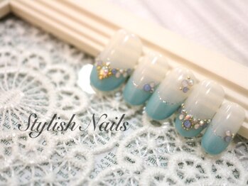 スタイリッシュネイルズ(Stylish Nails)/wedding(ティファニーブルー)