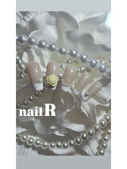ネイルアール(nail R)/フレンチとパールネイル♪