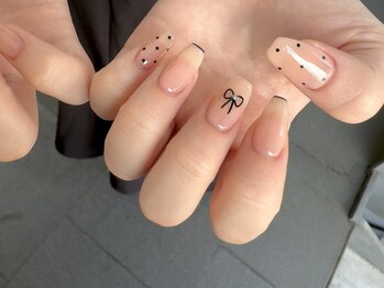 ネイルエルーシェ 立川店(Nail Ercher)/シンプルリボンネイル