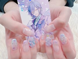 #ガーリーネイル#ワンホンネイル
