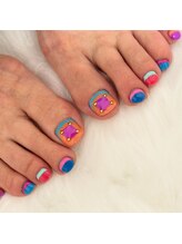 カラフルfoot nail