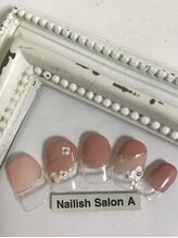 ネイリッシュサロン エー(Nailish Salon A)/ホロフラワーネイル