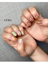 クーラ(CURA)/ちぐはぐネイル☆