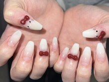 ネイルズガッシュ 武蔵小山店(NAILsGUSH)/キティリボンネイル