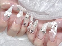 モカ 心斎橋(moca by Lee)/【Aina】レースネイル