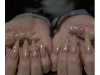 ヴィーナスネイル(Venus Nail)/長さ出しワンカラーX人気十字架