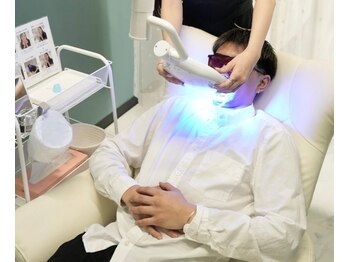 ホワイトニングショップ 一関店の写真/【メンズ限定!】清潔感溢れる口元へ!食事制限や禁煙など一切せずストレスフリーでホワイトニング♪