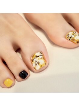 ネイルアイサロンアンドスクール リッカ(Lycka)/【フットネイル】親指ア-トコ-ス