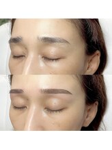 ホワイトアイ 堺東(WHITE EYE)/自眉毛を整えた"ストレート眉毛"