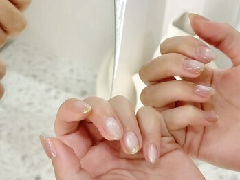 シ ベル 江坂店(Ci belle)の写真/マグネット、ラメ、チークネイルが入ったサンプルからデザインが選べる♪パラジェル/フィルイン対応サロン*