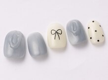 アイ ネイルズ 天神店(I nails)/もやもやブルー　￥7000