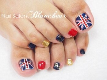 ユニオンジャック フット Pg ネイルサロン ブランシュール Nail Salon Blancheur のフォトギャラリー ホットペッパービューティー
