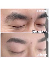 ナンバー(Number.)/太さを残して男らしい眉に