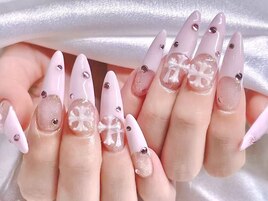 長さだしフレンチクロムネイル