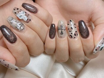 クロム風パーツ×レオパード