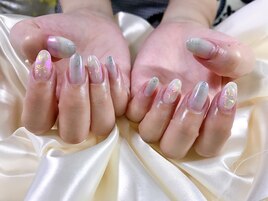 定額B 氷ネイル　夏ネイル