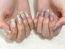 テラス(TERRACE)/バイカラーラメフレンチ