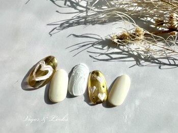 ヴィガー アンド ルックス 白金 目黒(Vigor&Looks)/ニュアンスネイル　ハート