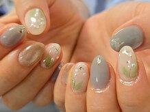 ネイルフロンティア 吉祥寺(NAIL FRONTIER)/手描きスズランネイル8980円～