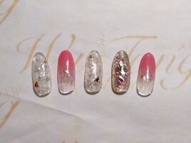 桜ネイル ￥9600