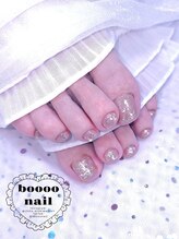 ブーネイル(boooo nail)/キラキラフットネイル