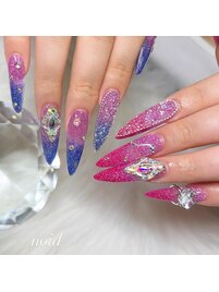 スカルプ/蓄光ネイル