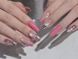 長さ出しデザインネイル