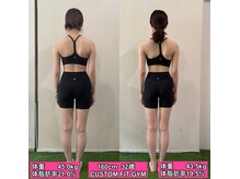 カスタムフィットジム(CUSTOM FIT GYM)/女性ビフォーアフター