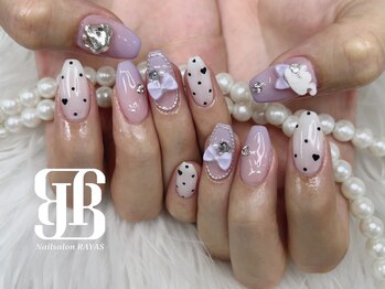 ネイルサロンレイアス(RAYAS)/ドット×グラデーションネイル