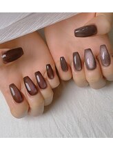 リボン 高田馬場(RIBON)/チップ長さだしマグネットネイル