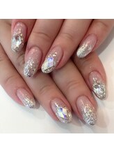 グラマラス アンジェアイ 荻窪店(glamourous ange eye)/ラメグラネイル