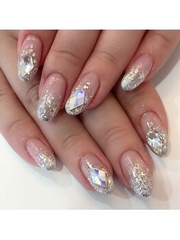 グラマラス アンジェアイ 荻窪店(glamourous ange eye)/ラメグラネイル