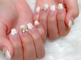 ハーフフレンチ×リボンパール