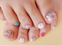 フラッシュネイル SORIO宝塚店/フット☆デザインコ-ス