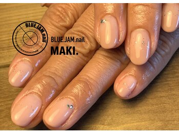 ブルージャムネイル(BLUE.JAM.nail)/mao gel[pucklin] MIDDLE グラデ