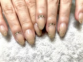 シンプルグラデーションネイル