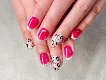 ヴィオラ(VIOLA)/レオパード/ガラスフレンチ