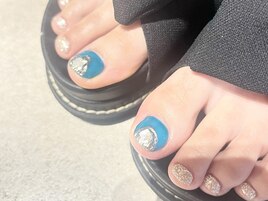 初夏フットネイル　【岡山】