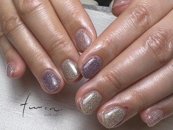 ツイン(twin.)/フラッシュネイル×オプ有