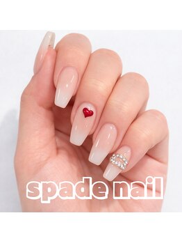 スペードネイル(spade nail)の写真/オフィスでも映える上品ちゅるんネイル。地域最安値級で高見えデザインで大人っぽく◎