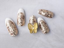 サンミーゴネイル 神戸店(Sunmego Nail)/キラキラ蝶々ネイル☆