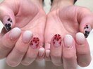 お花&グラデーション
