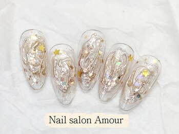 キラキラ春夏のネイル¥7980