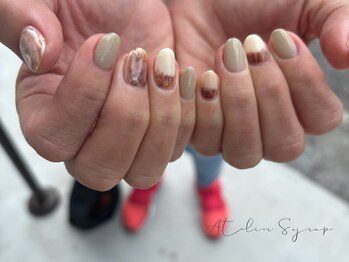 アトリエシロップネイル(Atelier Syrup nail)/たっぷりデザインコース¥7000