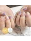 紫陽花ネイル！梅雨の時期に！