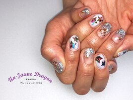 【自爪ネイル】くり抜きネイル