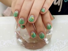 プルミエ ネイル(Premier Nail)/ラメグラ★ライトグリーン