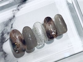 ダークトーン☆ニュアンスネイル