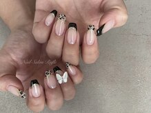 ルフレ(Rufle)/豹柄フレンチネイル